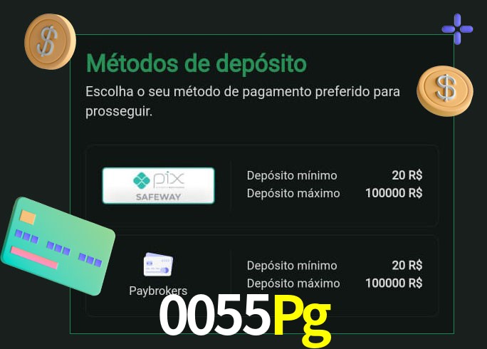 O cassino 0055Pg oferece uma grande variedade de métodos de pagamento